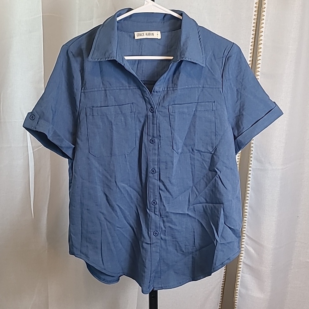 Karin GRACE V Neck SHORT Sleeve Size Med
